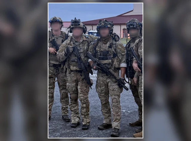 Operators during NODE field employment; NODE is marked on an operator's loadout